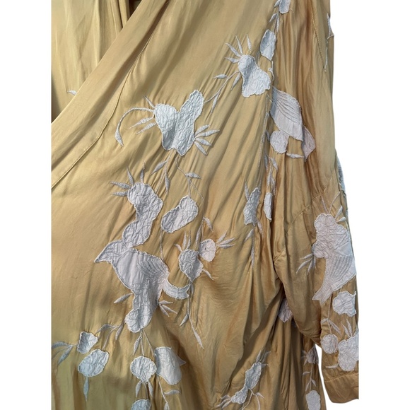 Magnolia Pearl Bird Vijji Kimono Mustard Yellow long Cardigan Boho CottageCore - Picture 5 of 9